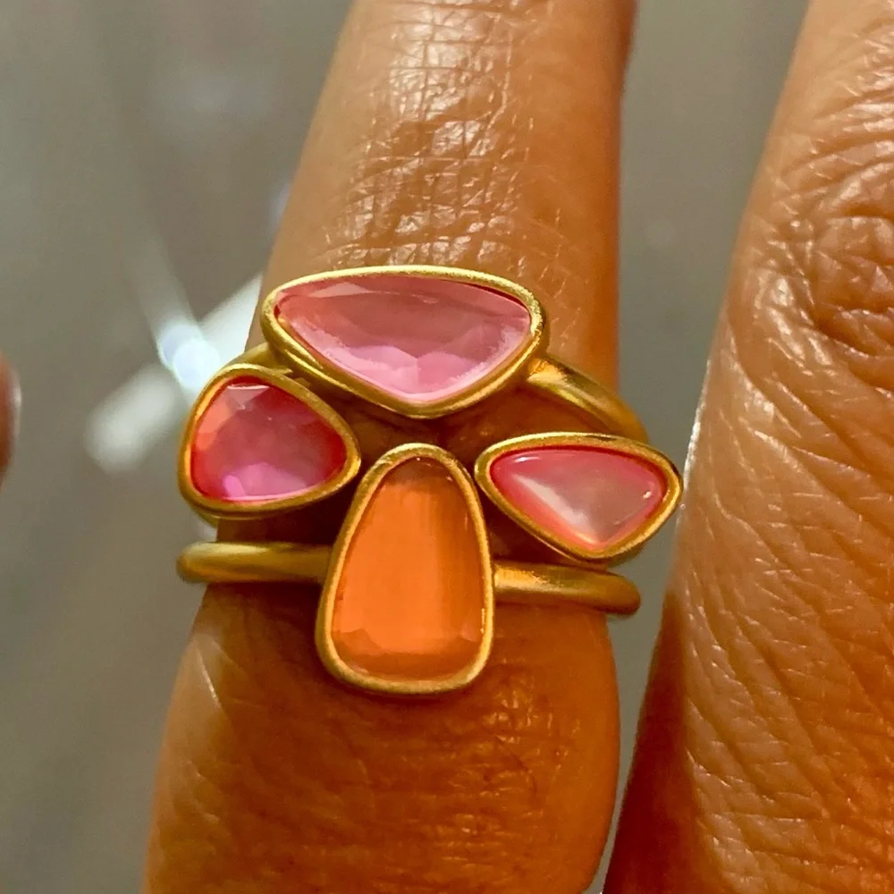 KENDRA SCOTT Ivy Ring Set pink - Picture 10 of 11